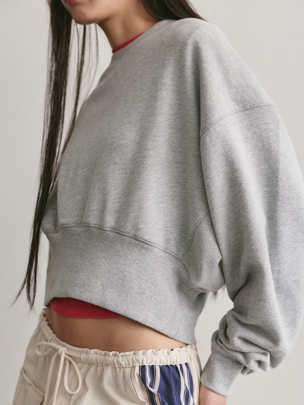 We The Free Pullover Sweater Size Small Heather Grey Long Sleeves New